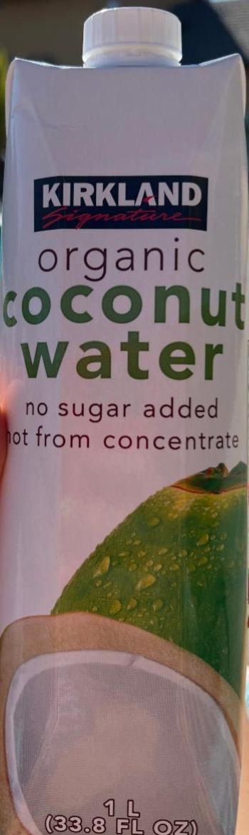 Фото - Напій кокосовий без цукру Coconut Water Organic Kirkland