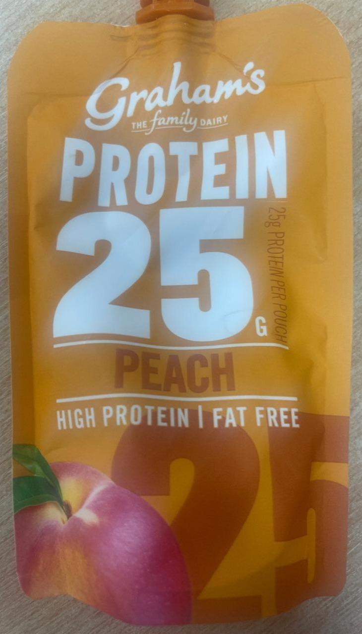Фото - Peach Yogurt 25g High Protein Graham's The Family Dairy
