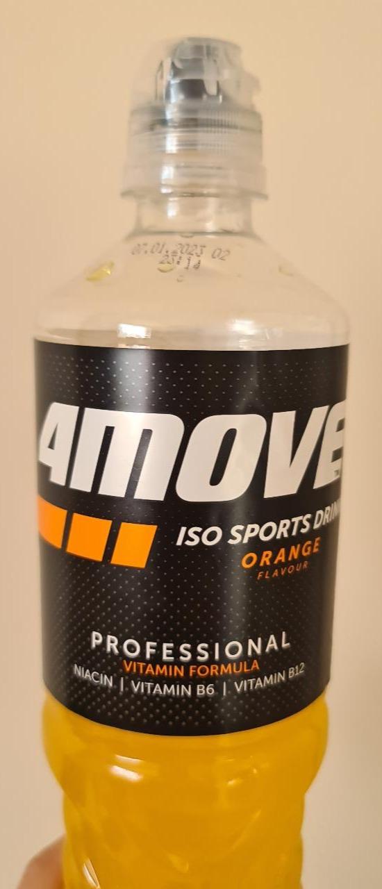 Фото - Напій безалкогольний негазований ізотонічний зі смаком апельсину з додаванням вітамінів 4move