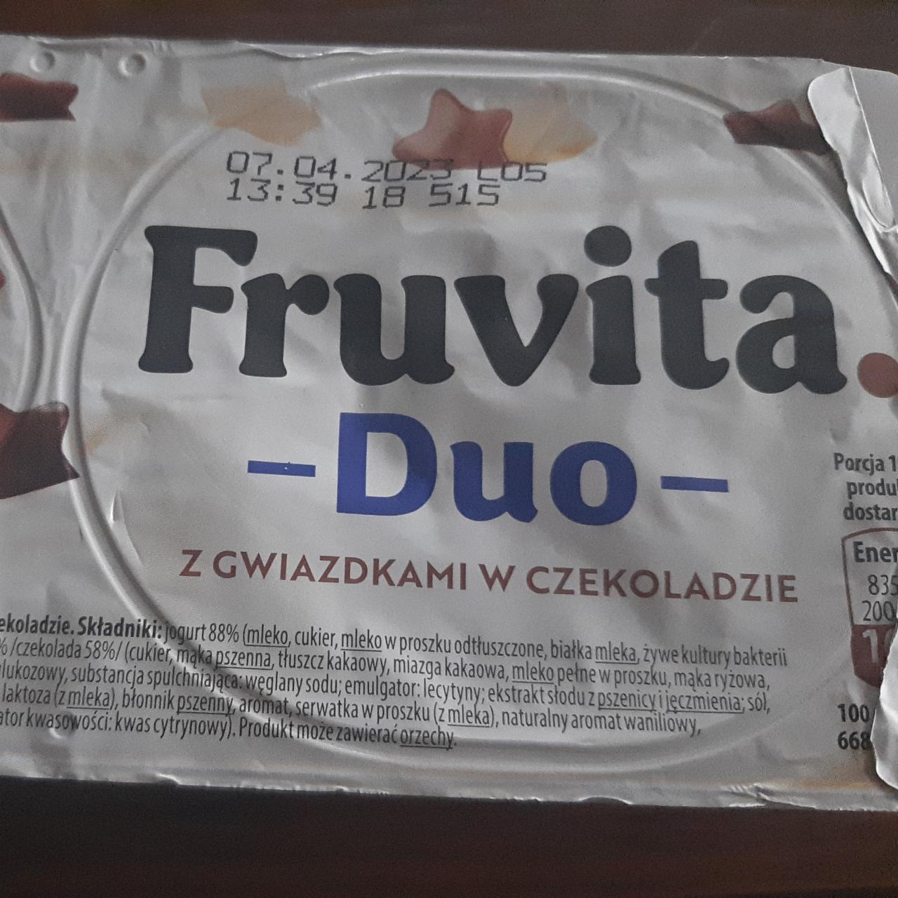 Фото - Йогурт з зірочками в шоколаді Duo Fruvita
