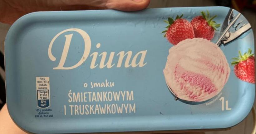 Фото - Морозиво зі смаком полуниці та вершків Diuna