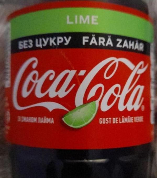 Фото - Напій безалкогольний сильногазований безкалорійний Lime Coca-Cola Zero