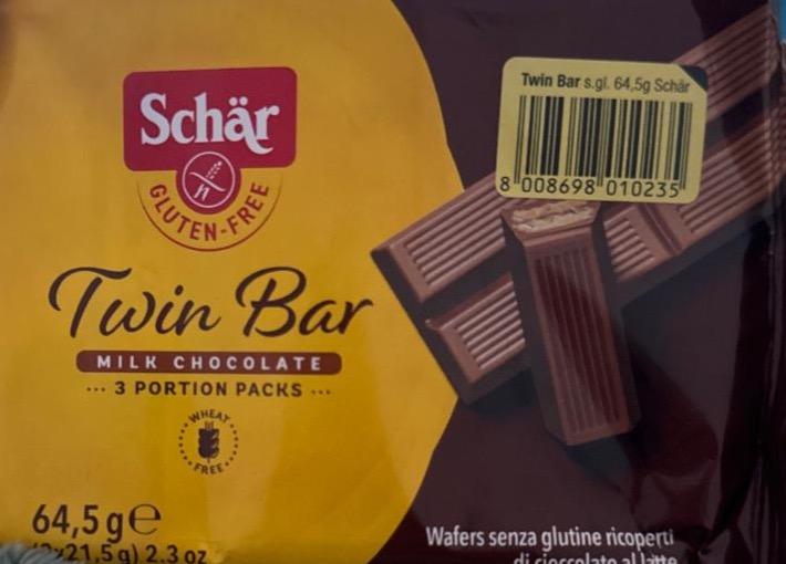 Фото - Twin Bar milk chocolate gluten free Schär