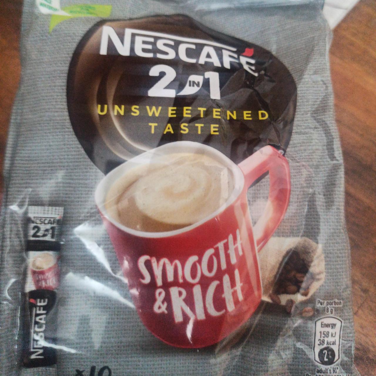 Фото - Nescafé 2in1 unsweetened taste instant coffee drink