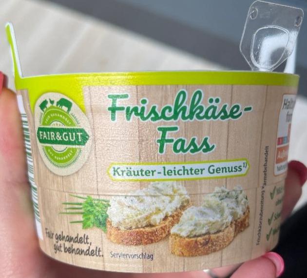 Фото - Frischkäse-Fass Kräuter leichter Genuss Fair & Gut