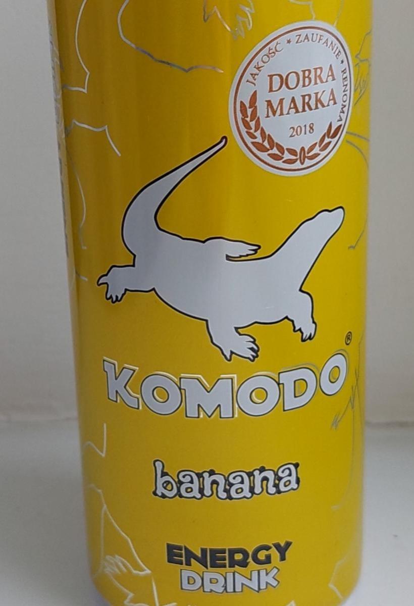 Фото - Напій енергетичний зі смаком банану Energy Drink Banana Komodo
