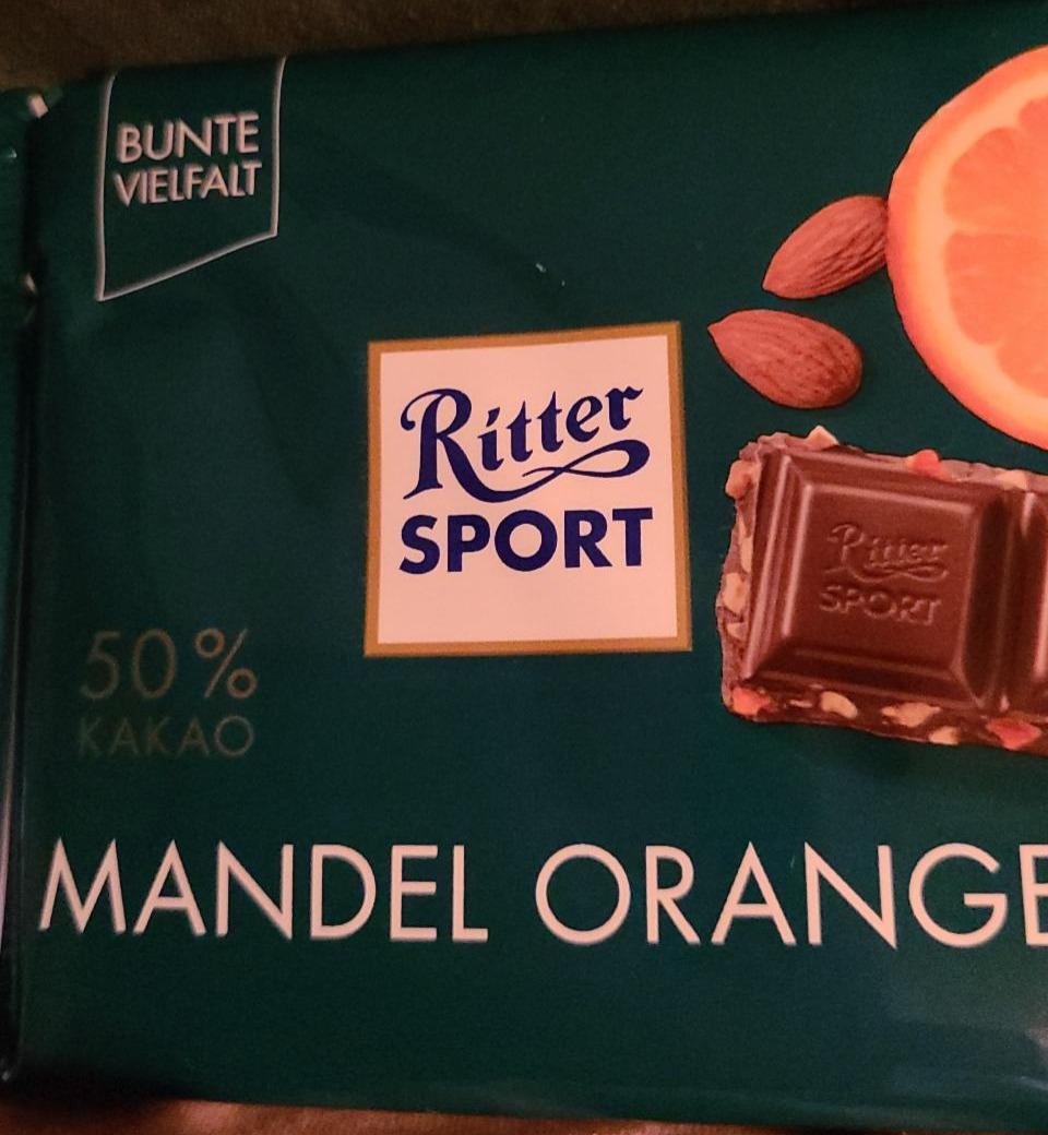 Фото - Шоколад темний з мигдальним горіхом та апельсином Ritter Sport