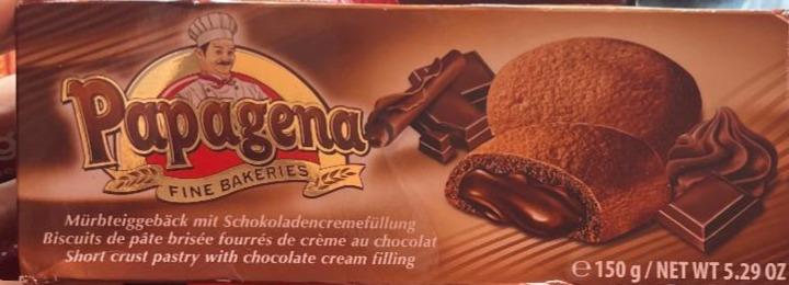 Фото - Печиво шоколадне з шоколадною начинкою Papagena