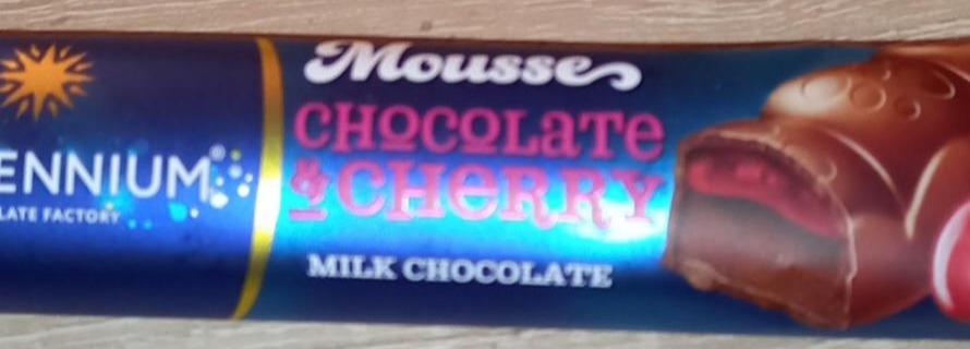 Фото - Шоколад молочний з мусовою та вишневою начинкою Chocolate&Cherry Mousse Millennium