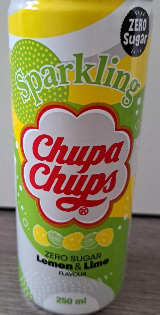 Фото - Напій безалкогольний низькокалорійний Sparkling Zero Sugar Lemon & Lime Chupa Chups