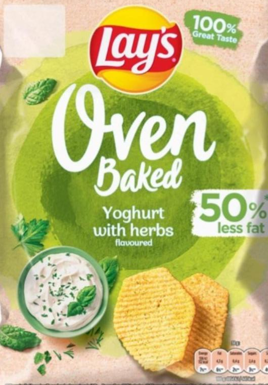 Фото - Чипси картопляні запечені Yoghurt with herbs Oven Baked Lay's