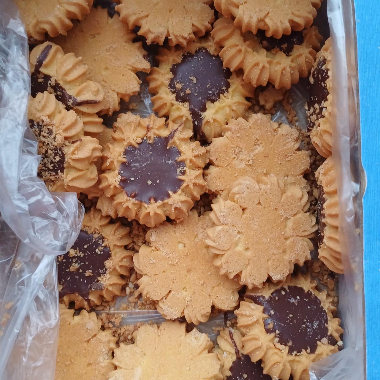Фото - Печиво здобне пісочно-відсадне Ромашка шоколадна Фабрика солодощів Ласка