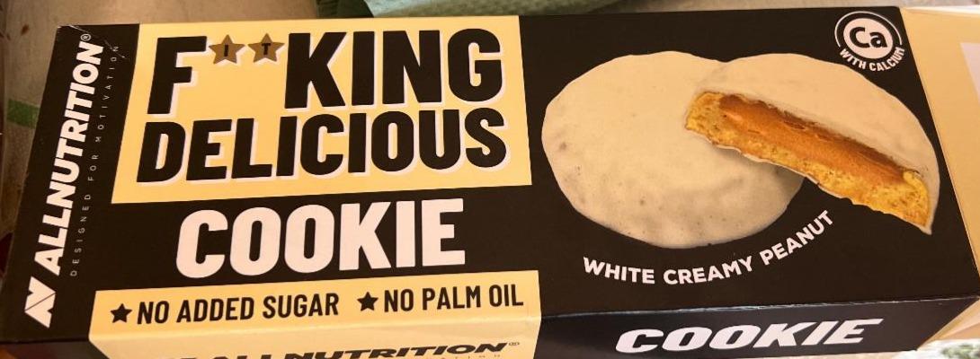 Фото - Печиво біле вершкове арахісове Fitking delicious Allnutrition