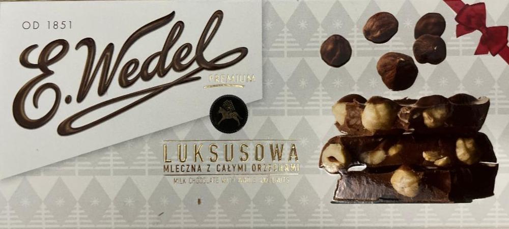 Фото - Premium Luxury Milk Chocolate with Whole Hazelnuts E. Wedel