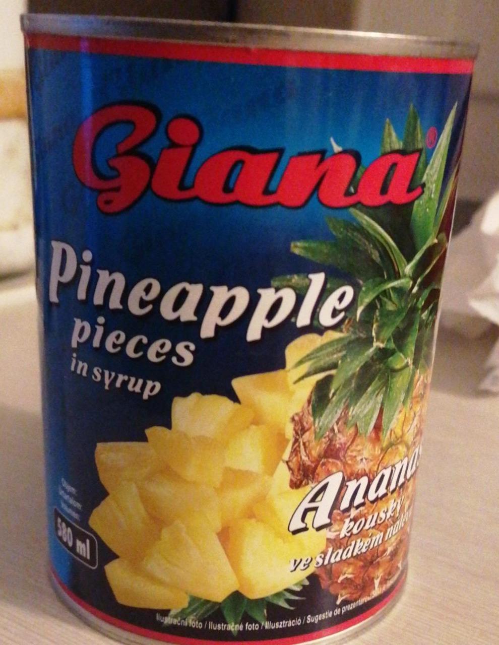 Фото - Ананаси консервовані в сиропі Pineapple Giana