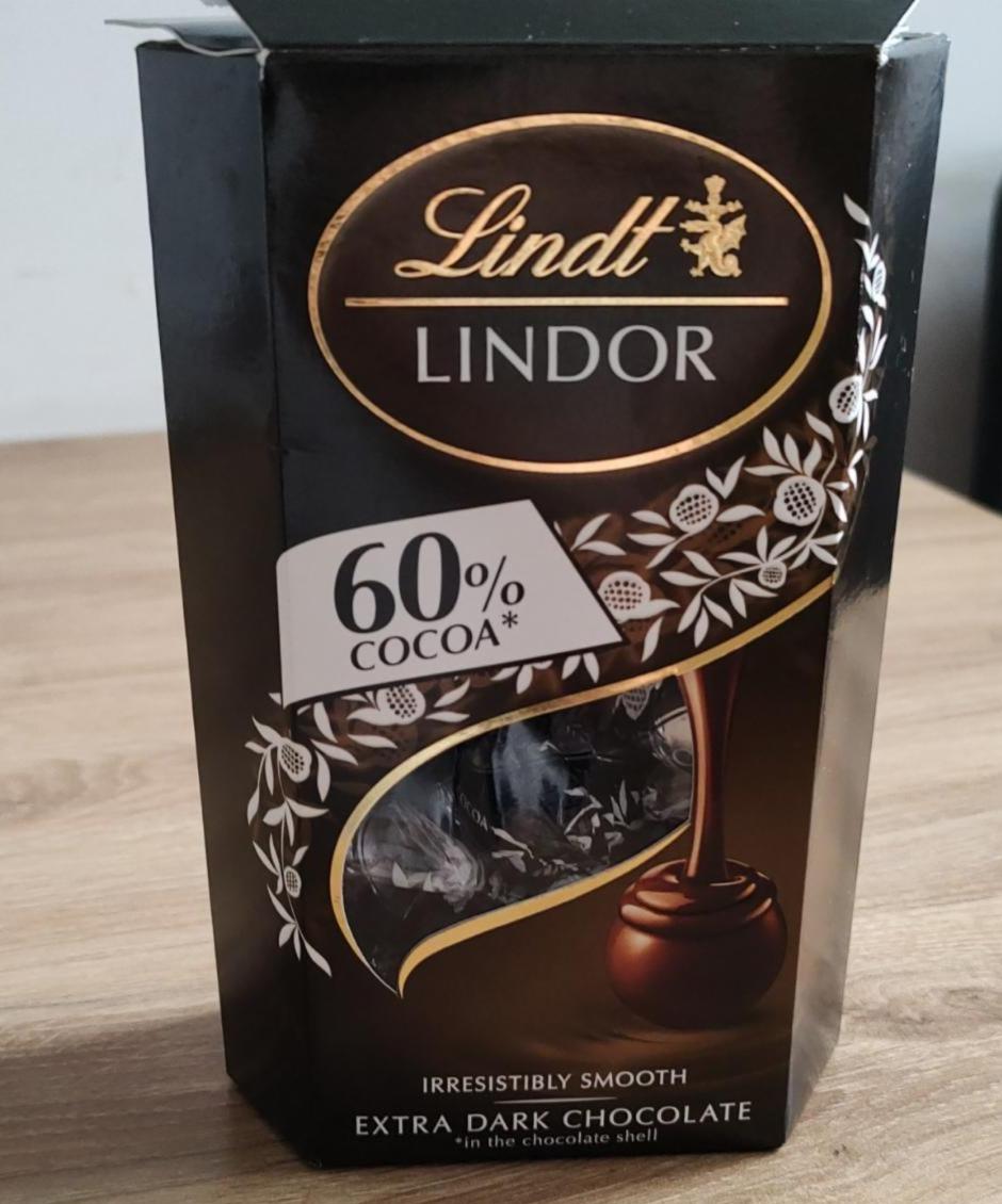 Фото - Цукерки шоколадні 60% Extra Dark Chocolate Lindor Lindt