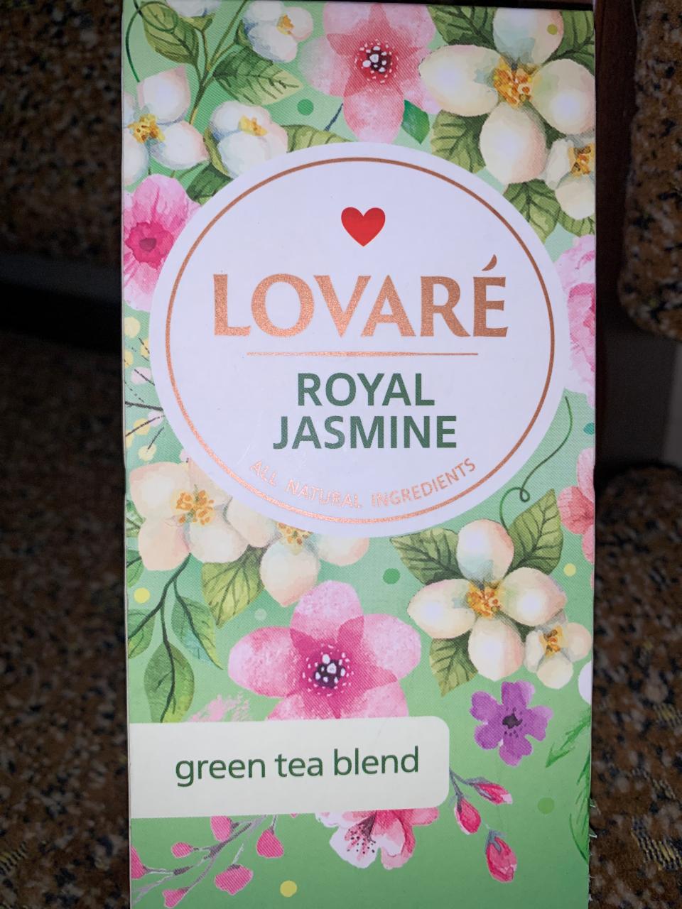 Фото - Чай зелений байховий китайський дрібний з пелюстками та ароматом жасмину Royal Jasmine Lovare