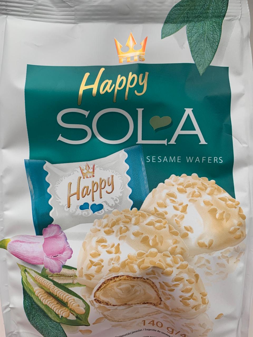 Фото - Цукерки вафельні з кунжутом Happy Sola