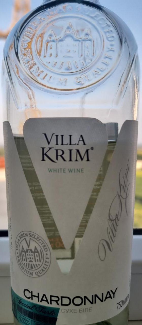 Фото - Вино біле сухе Chardonnay 9.5-14% Villa Krim