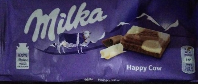 Фото - Шоколад молочний+білий Happy Cow Milka