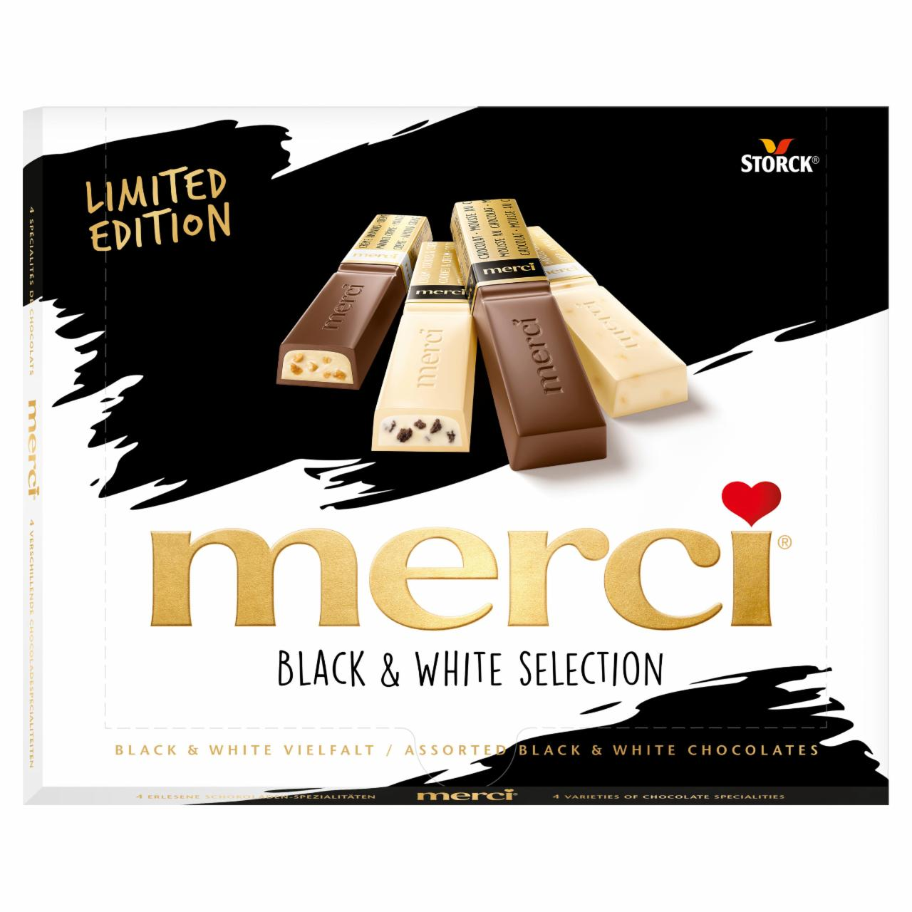 Фото - Набір шоколадних цукерок Мерсі з чорного та білого шоколаду Merci