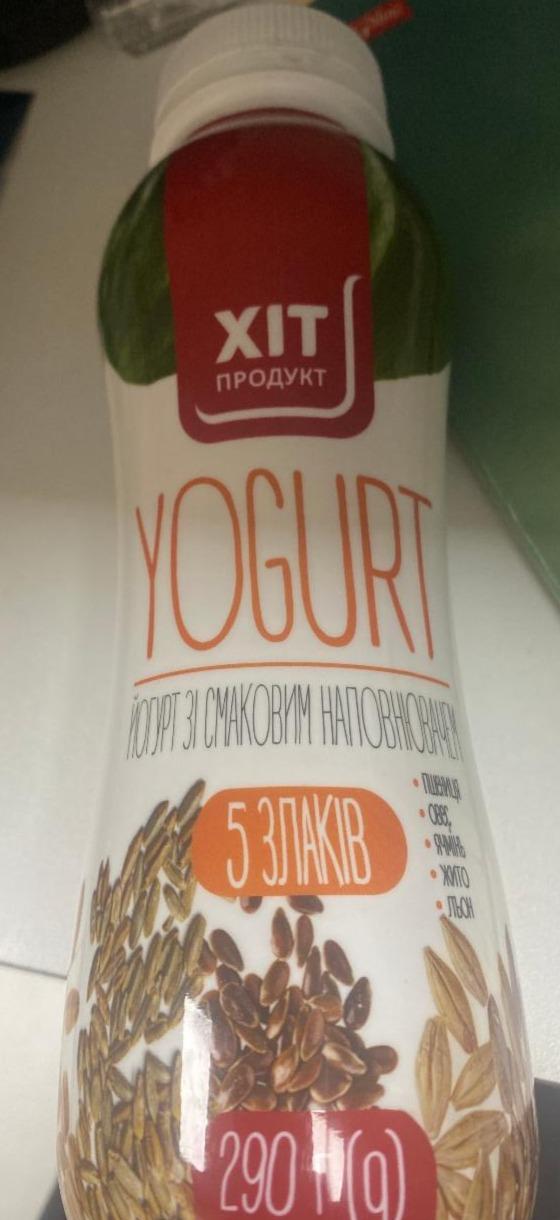 Фото - Йогурт зі смаковим наповнювачем 5 злаків Хіт Продукт