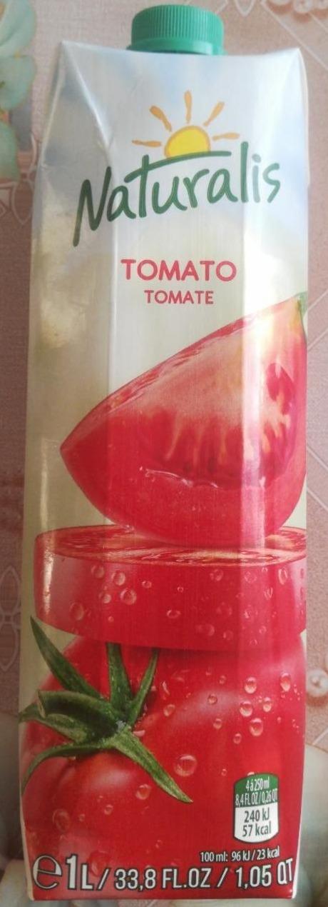 Фото - Сік томатний з сіллю та цукором Naturalis