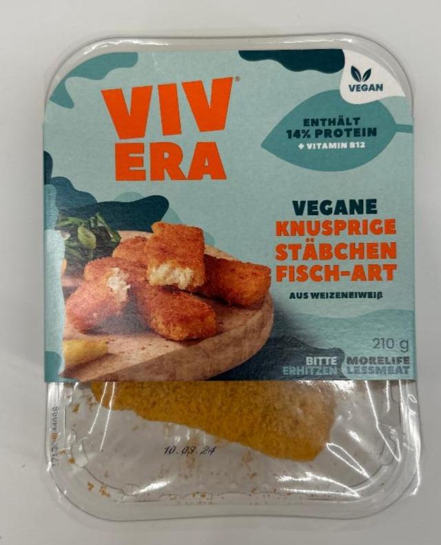 Фото - Палички веганські з протеїну пшениці Vegane Knusprige Stabchen Fisch-Art Vivera