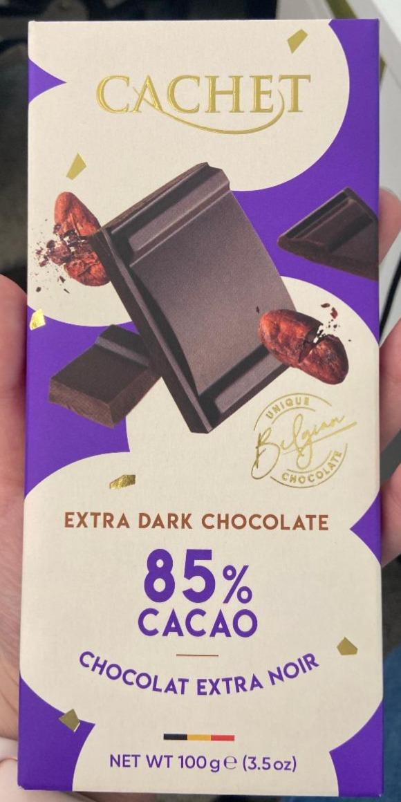 Фото - Шоколад 85% Extra Dark Chocolate Cachet