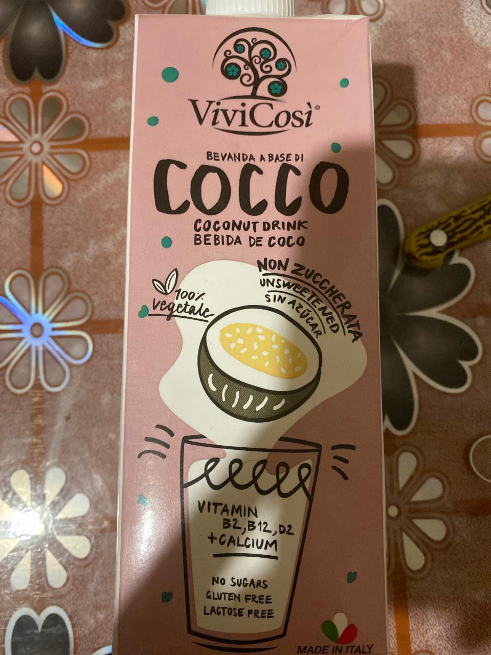 Фото - Напій кокосовий без цукру Cocco Vivi Cosi