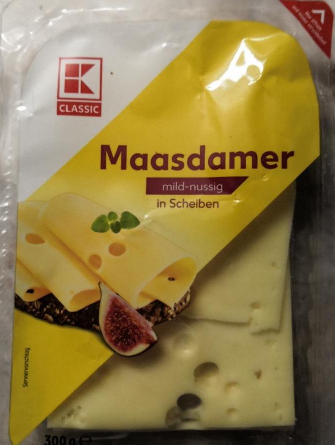 Фото - Сир твердий 45% Maasdamer K-Classic