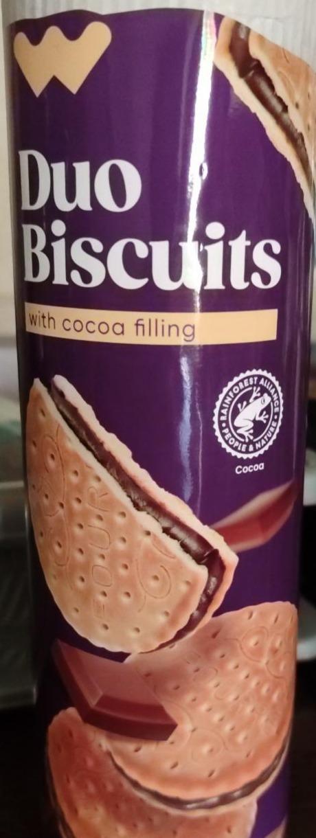 Фото - Печиво естонське Duo Biscuits зі смаком какао Lidl
