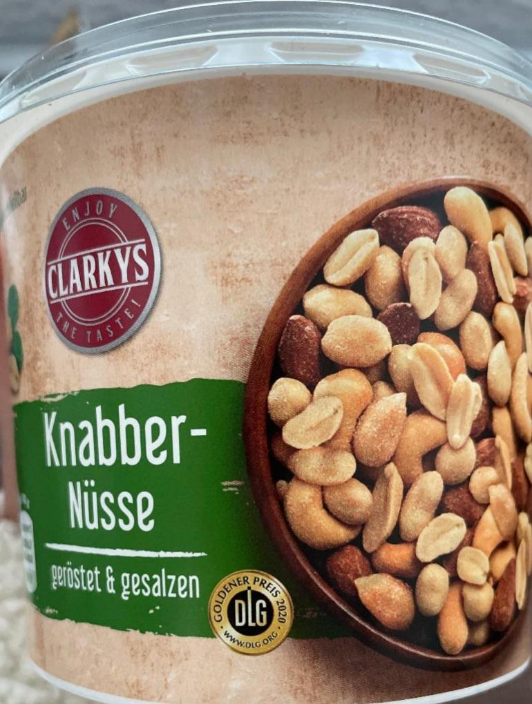 Фото - Горішки смажені солоні Knabber Nüsse Clarky's