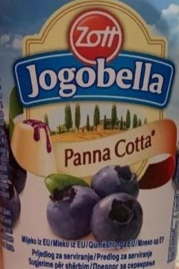Фото - Йогурт Jogobella Panna Cotta зі смаком чорниці 2.7% Zott
