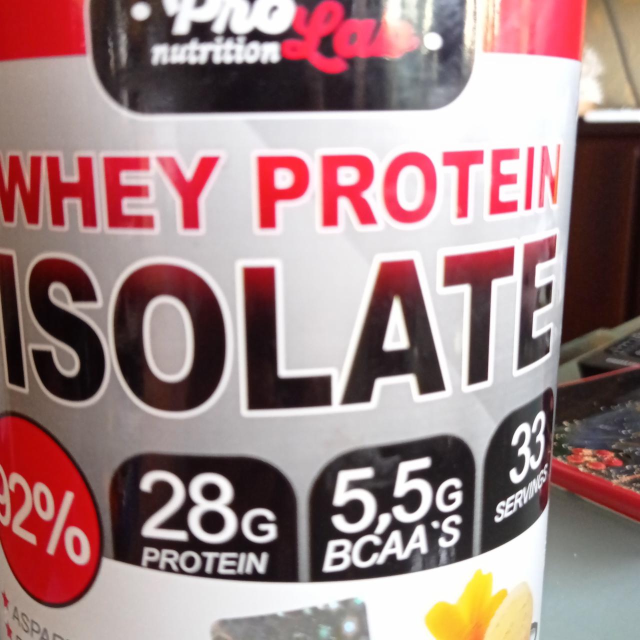 Фото - Протеїн зі смаком ванілі Whey Protein Isolate ProLab Nutrition