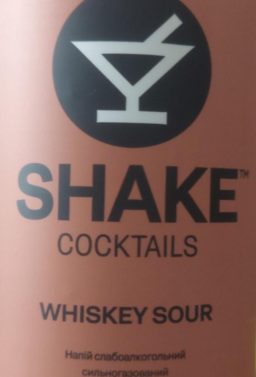 Фото - Напій слабоалкогольний 7% сильногазований Whiskey Sour Cocktails Shake