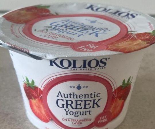 Фото - Справжній грецький йогурт на полуничному шарі Koliós