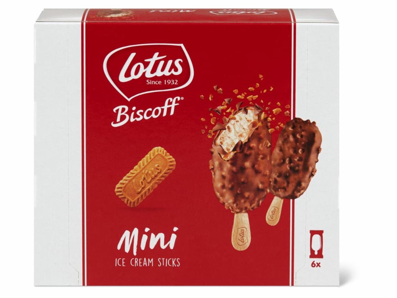 Фото - Морозиво Ice Cream Sticks Biscoff Mini Lotus
