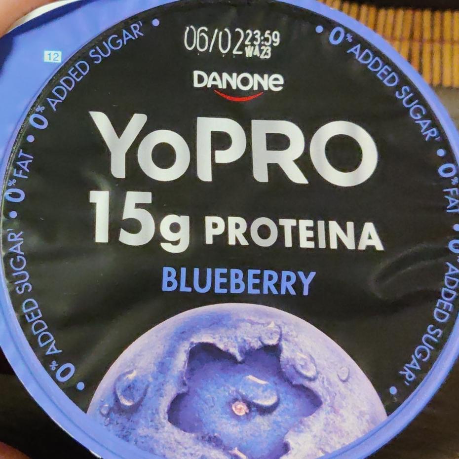 Фото - Йогурт протеїновий Protein Blueberry YoPro Danone
