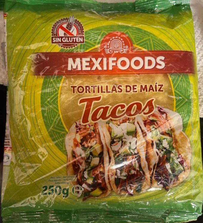 Фото - Пакет кукурудзяних коржів Tacos без глютену Mexifoods