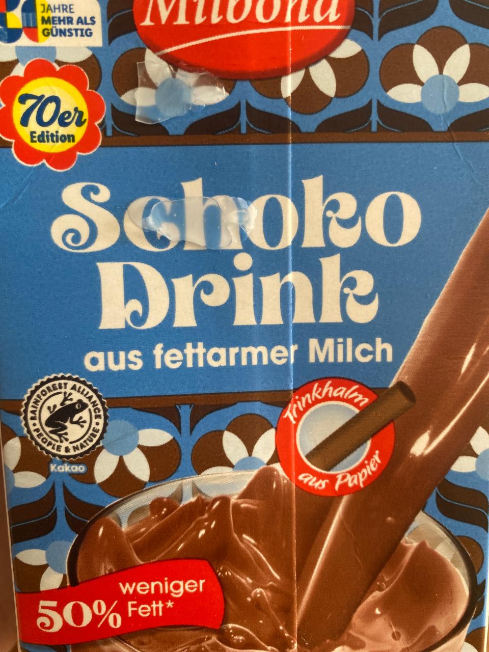 Фото - Напій молочний шоколадний Schoko Drink Milbona