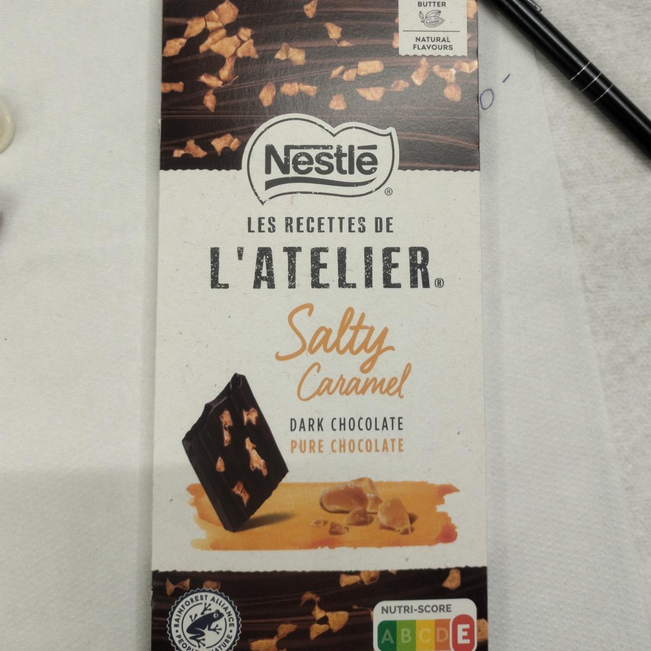 Фото - Шоколад чорний з солоною карамеллю Salty Caramel L'Atelier Nestle