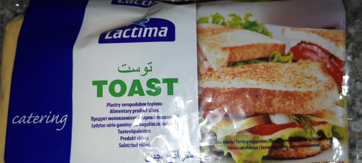 Фото - Продукт молоковмісний сирний плавлений Тост скибочки Lactima