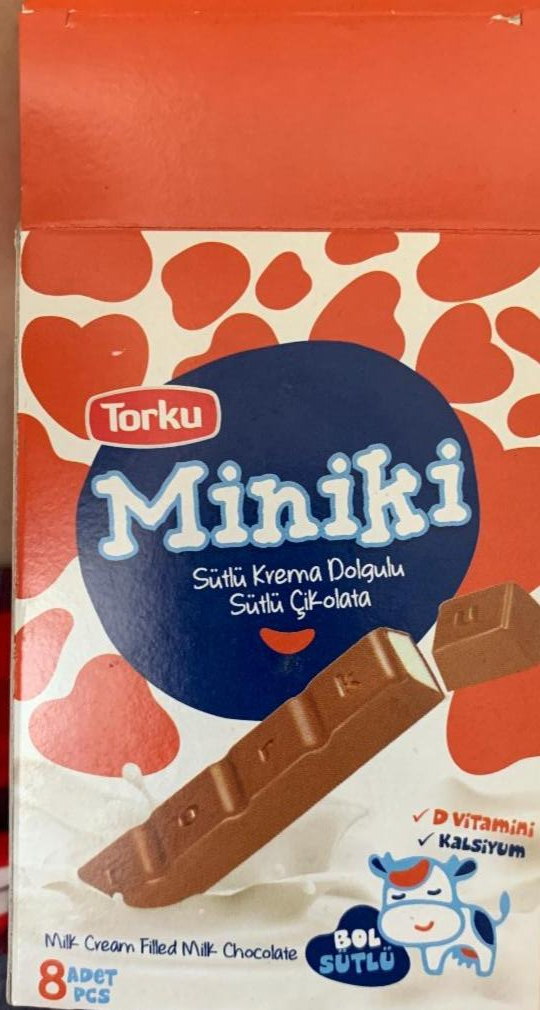 Фото - Батончик Miniki молочний з нугою Torku