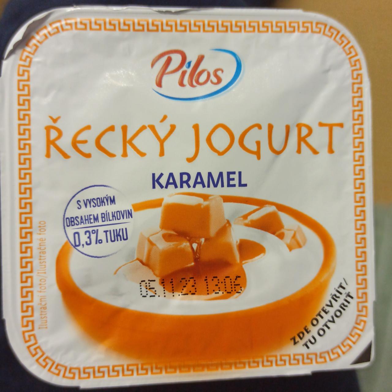 Фото - Řecký jogurt karamel 0,3% Pilos
