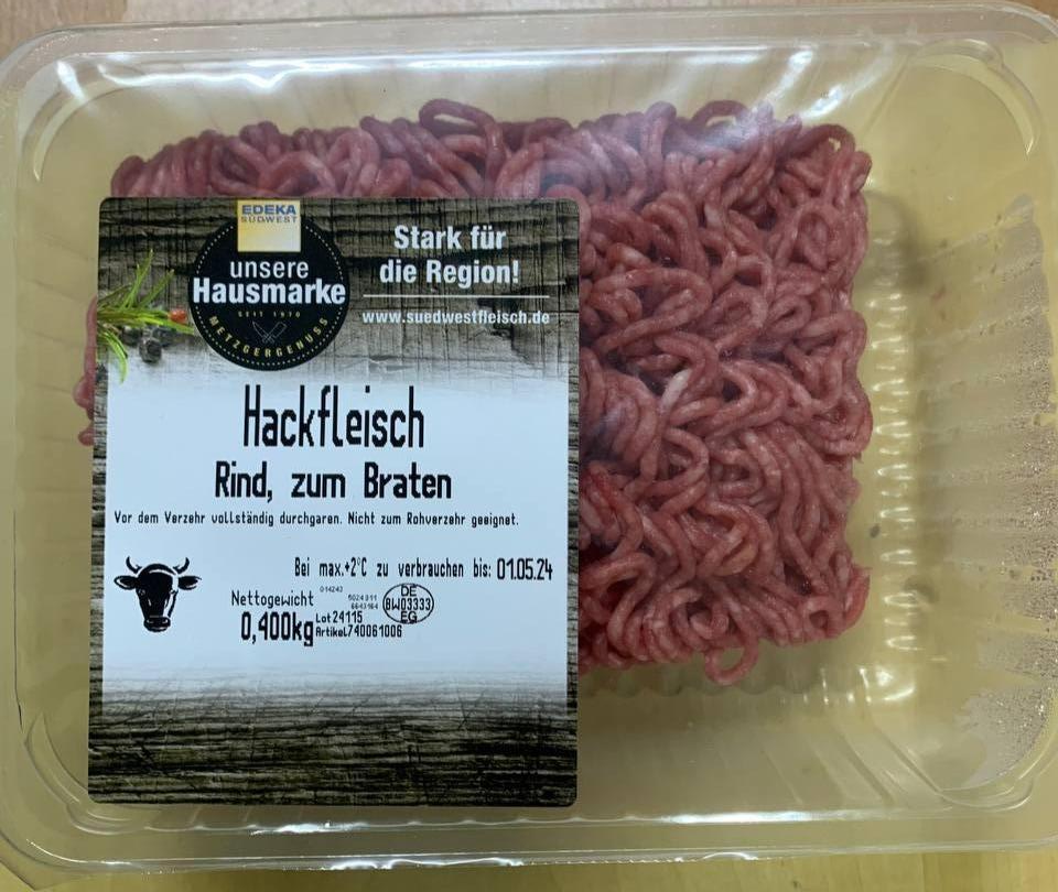 Фото - Hackfleisch Rind zum Braten Edeka