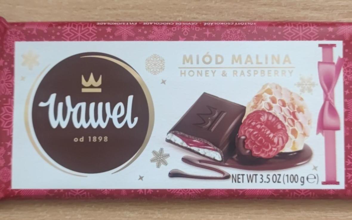 Фото - Шоколад молочний зі смаком меду та малини Wawel