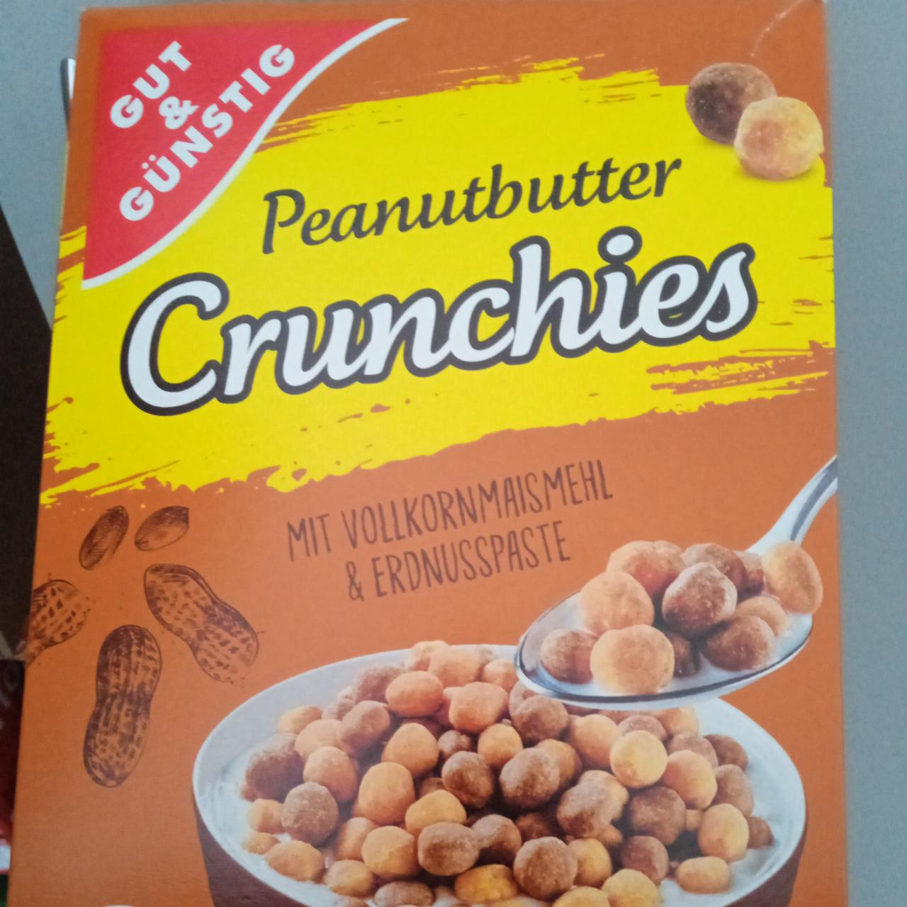 Фото - Сухі сніданки кульки Peanutbutter Crunchies Gut & Günstig