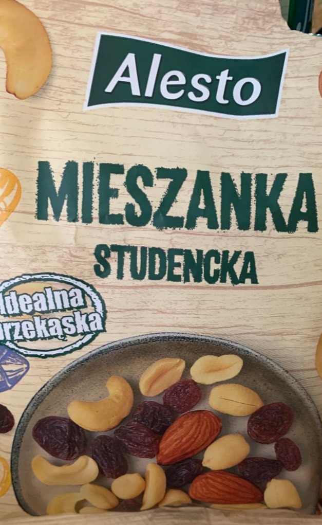 Фото - Студентська суміш зі смажених горіхів та родзинок Alesto