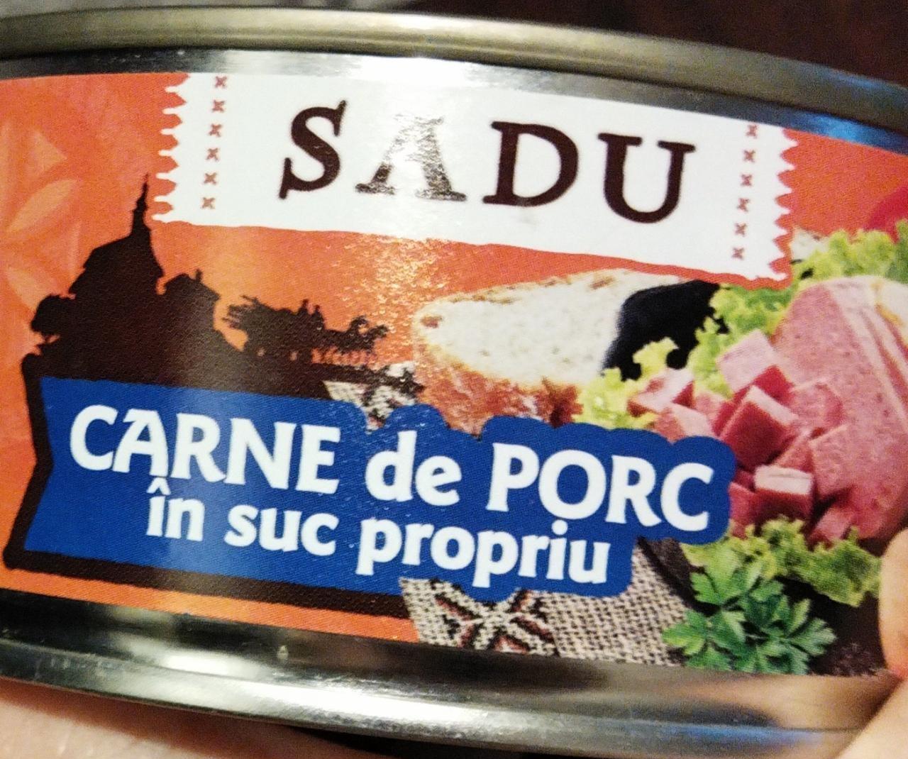 Фото - Conserva cu carne de porc Sadu